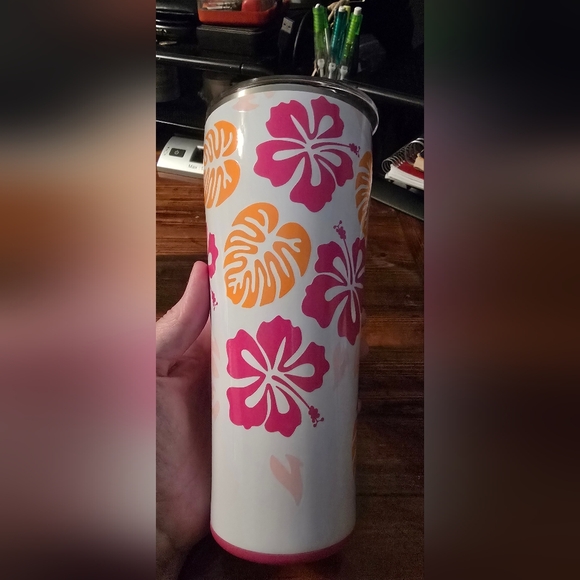 Swig Tropical 32 ounce Tumbler w/ lid NO SCRATCHES - Picture 5 of 8